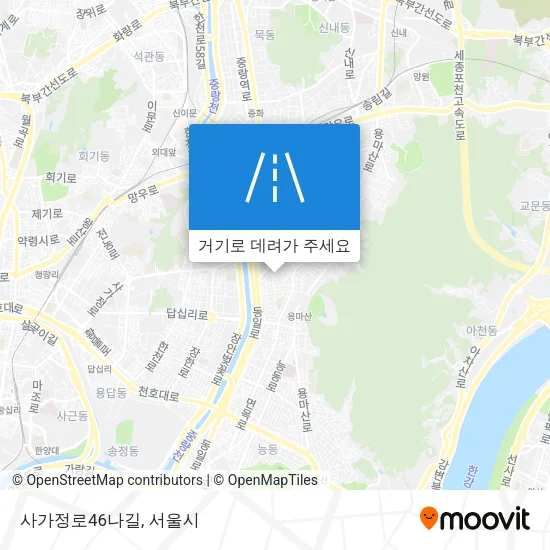 사가정로46나길 지도