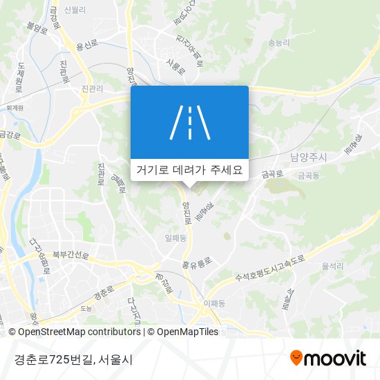 경춘로725번길 지도