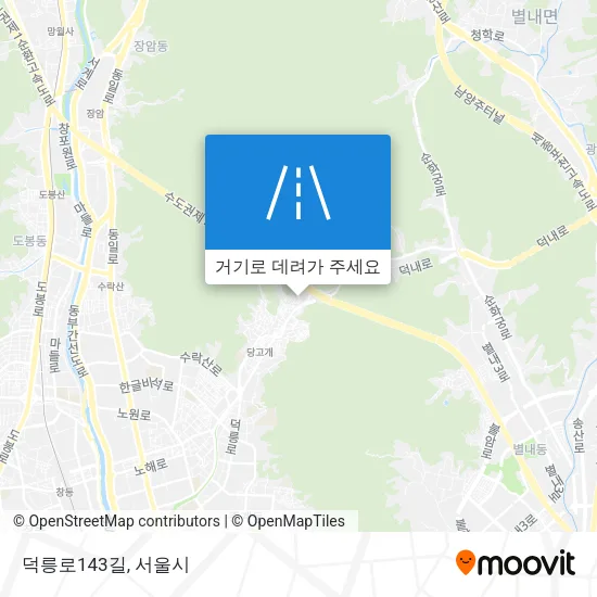덕릉로143길 지도