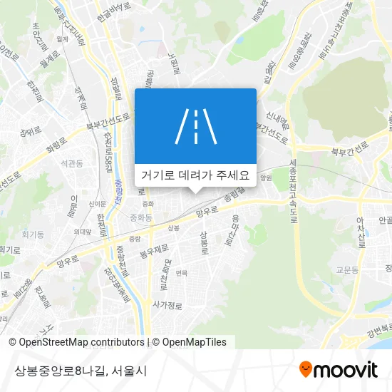 상봉중앙로8나길 지도