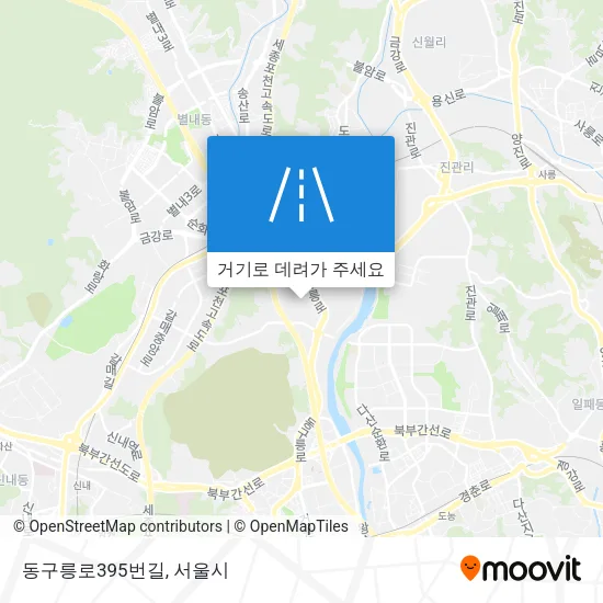 동구릉로395번길 지도