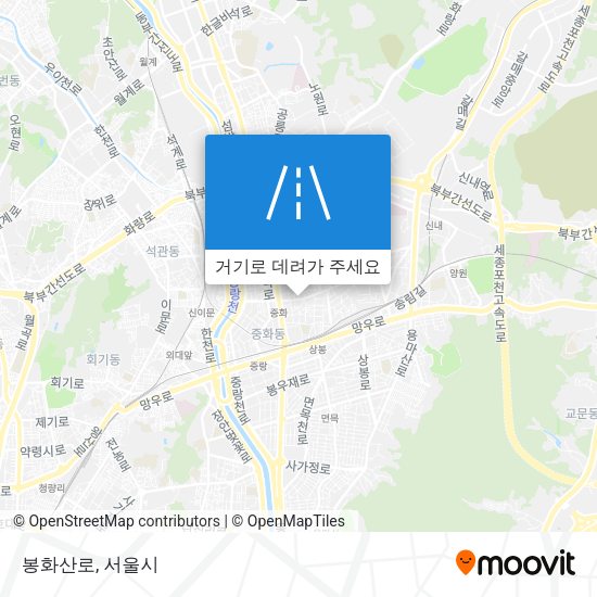 봉화산로 지도