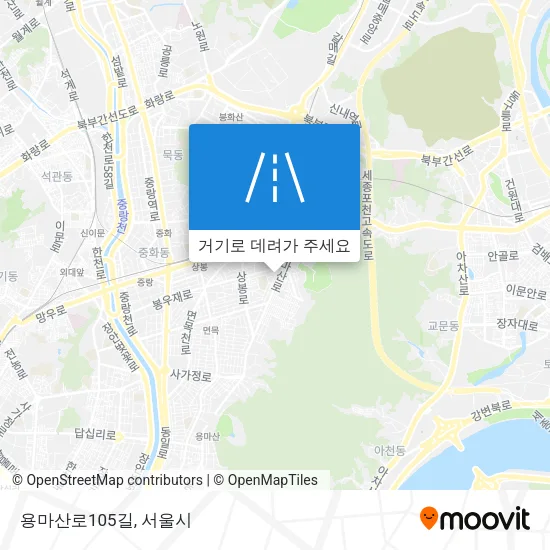 용마산로105길 지도