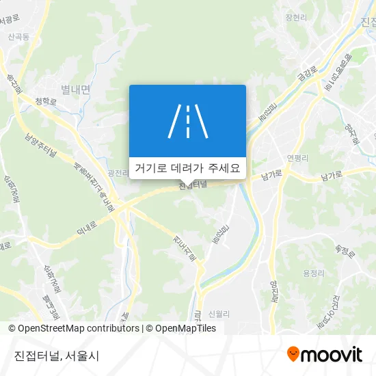 진접터널 지도