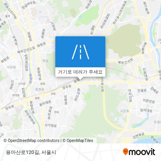 용마산로120길 지도