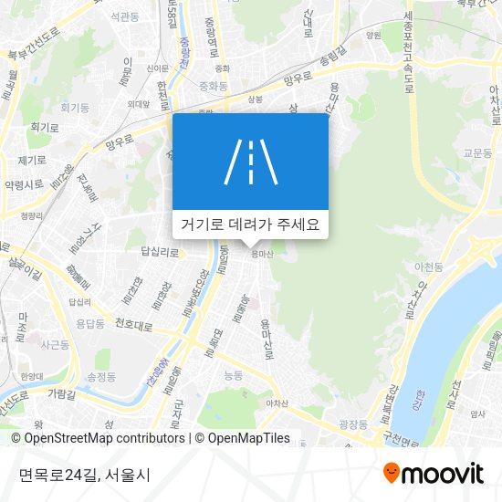 면목로24길 지도
