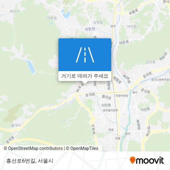 흥선로6번길 지도