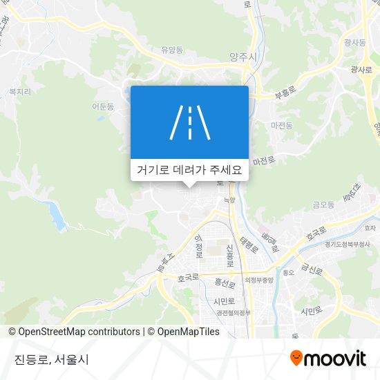 진등로 지도
