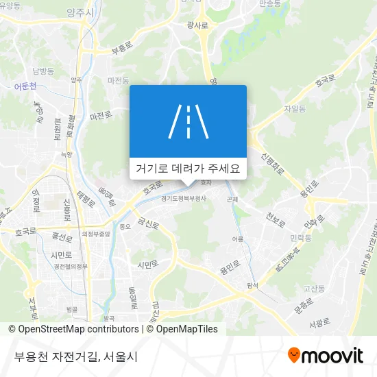 부용천 자전거길 지도