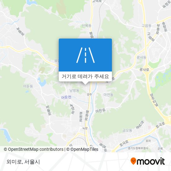 외미로 지도