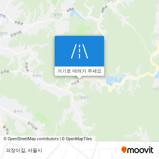 쇠장이길 지도