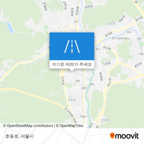 호동로 지도