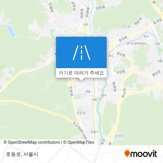 호동로 지도