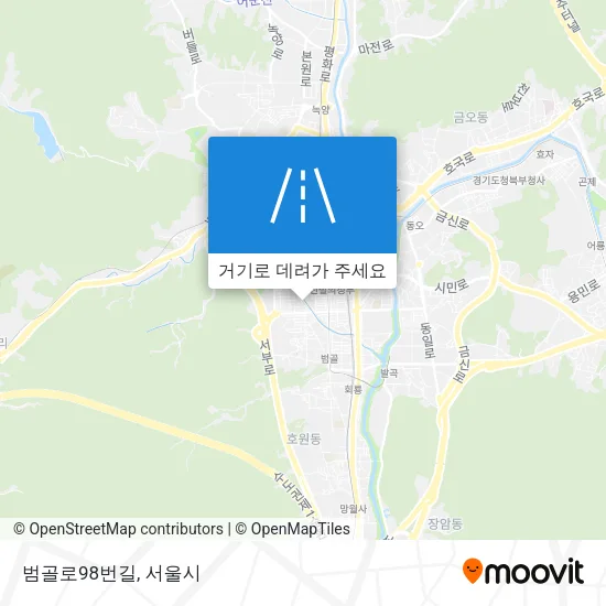 범골로98번길 지도