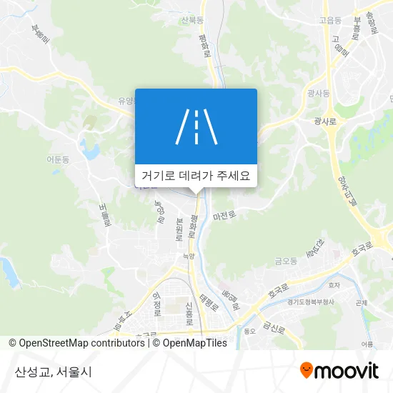산성교 지도