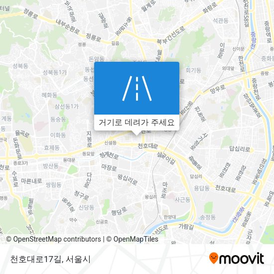 천호대로17길 지도