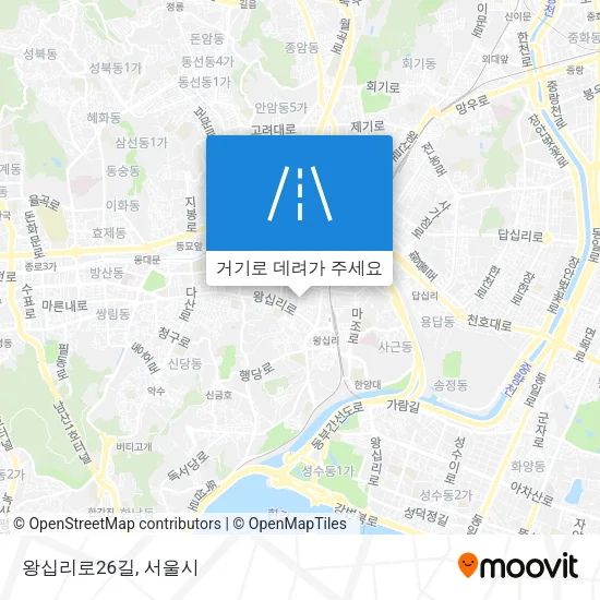 왕십리로26길 지도