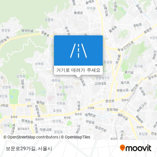 보문로29가길 지도