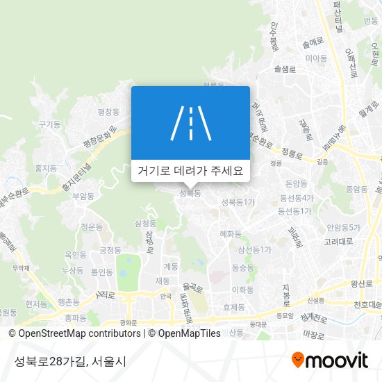 성북로28가길 지도