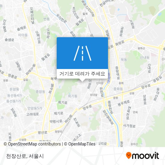 천장산로 지도