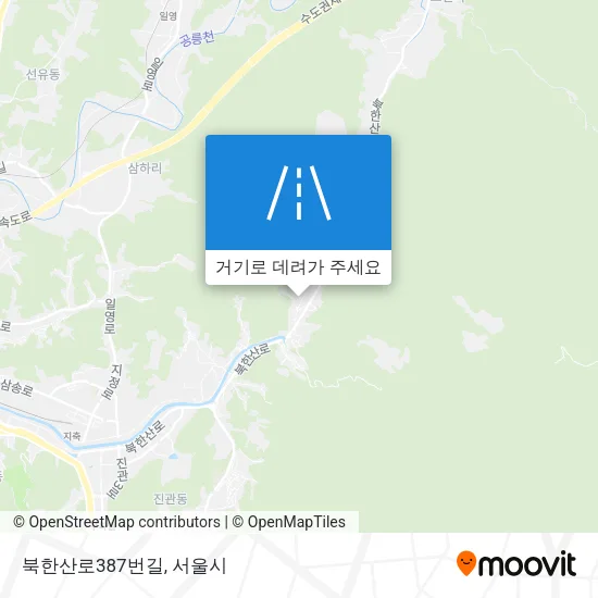 북한산로387번길 지도