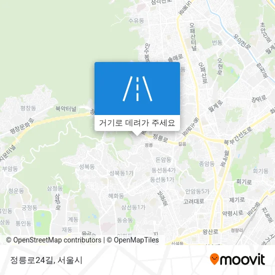 정릉로24길 지도