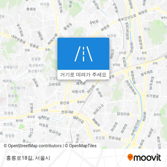 홍릉로18길 지도