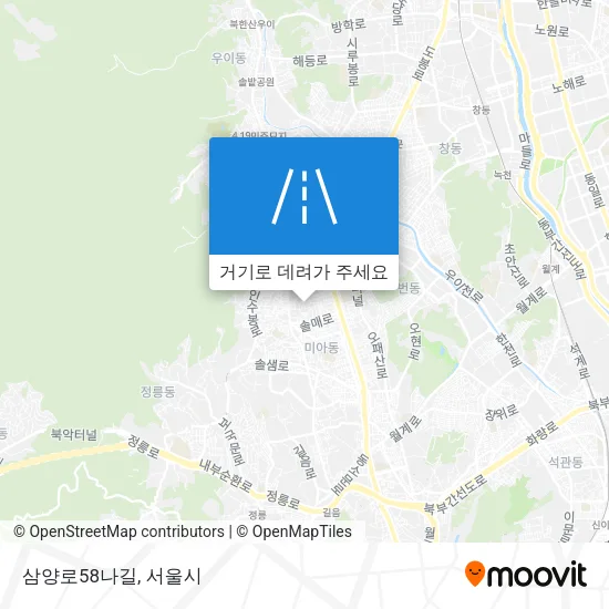 삼양로58나길 지도