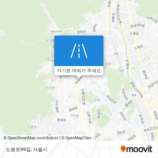 도봉로89길 지도