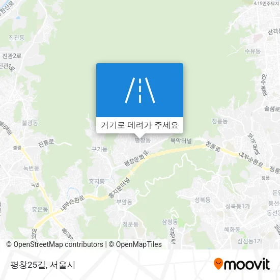 평창25길 지도