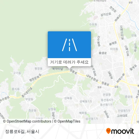 정릉로6길 지도