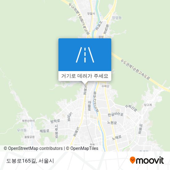도봉로165길 지도