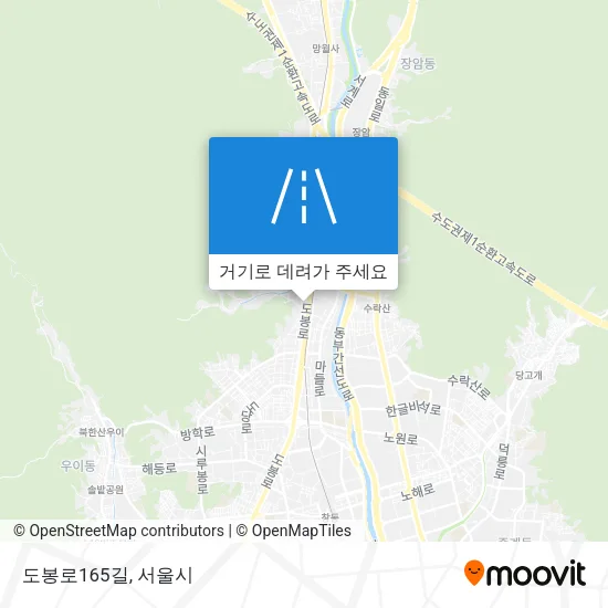 도봉로165길 지도