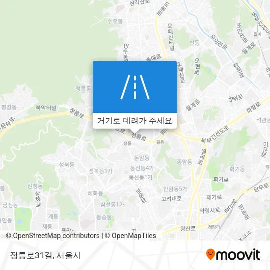 정릉로31길 지도