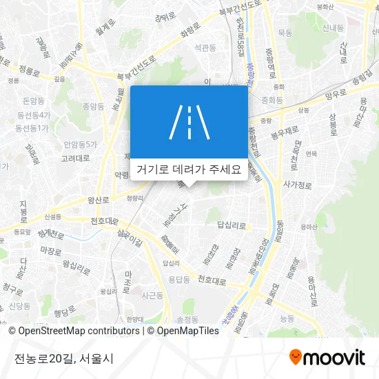전농로20길 지도