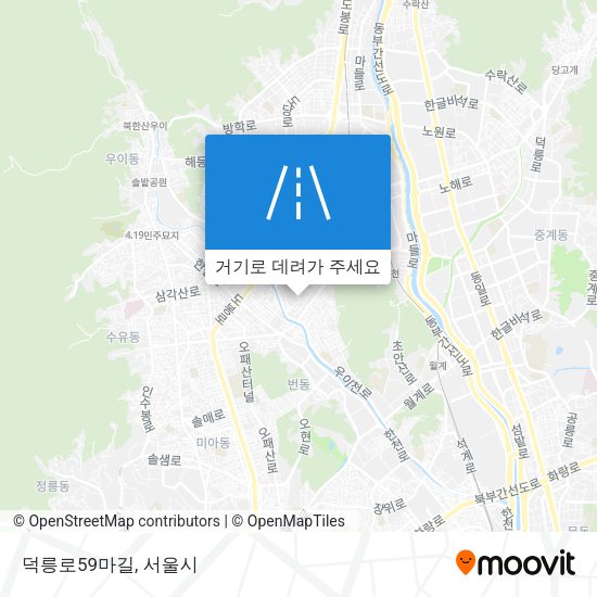 덕릉로59마길 지도
