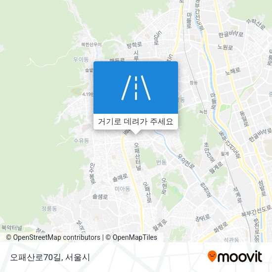오패산로70길 지도