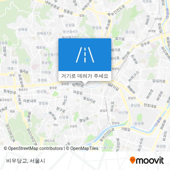 비우당교 지도