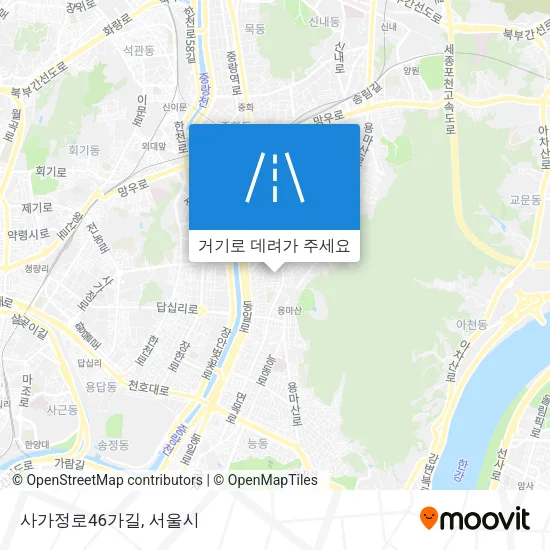 사가정로46가길 지도
