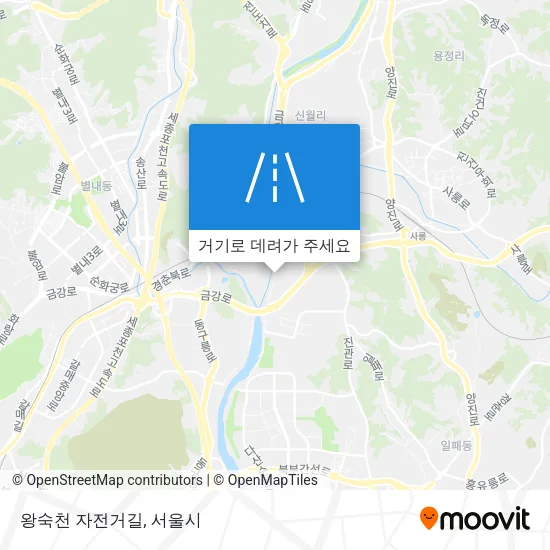왕숙천 자전거길 지도