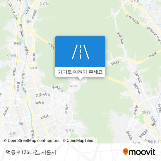 덕릉로126나길 지도