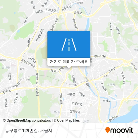 동구릉로129번길 지도