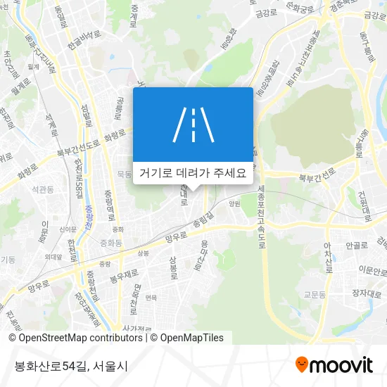 봉화산로54길 지도