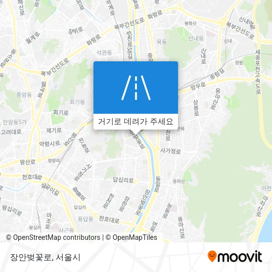 장안벚꽃로 지도