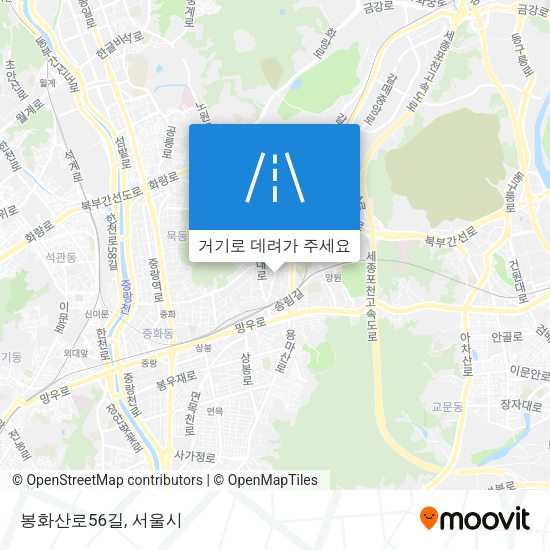봉화산로56길 지도