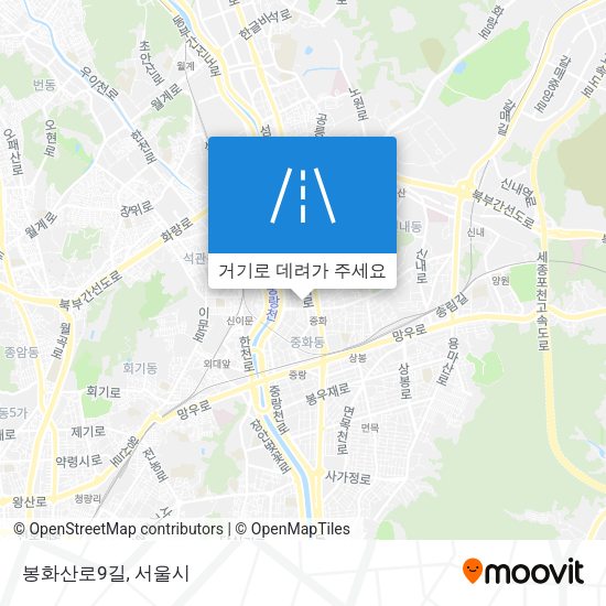 봉화산로9길 지도