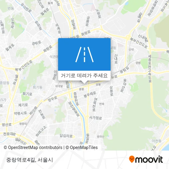 중랑역로4길 지도