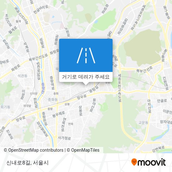 신내로8길 지도
