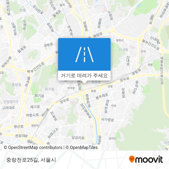 중랑천로25길 지도