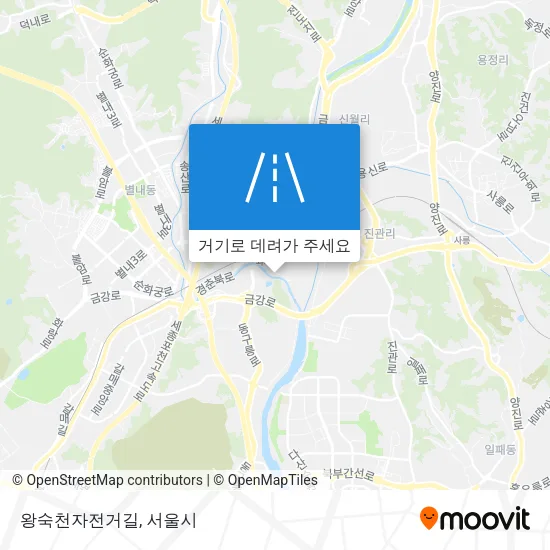 왕숙천자전거길 지도